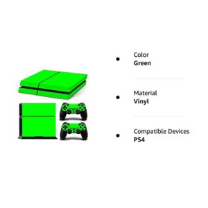 Gam3Gear Vinyl Sticker Pattern Decals Skin for PS4 Console & Controller (NOT PS4 Slim / PS4 Pro) - Green