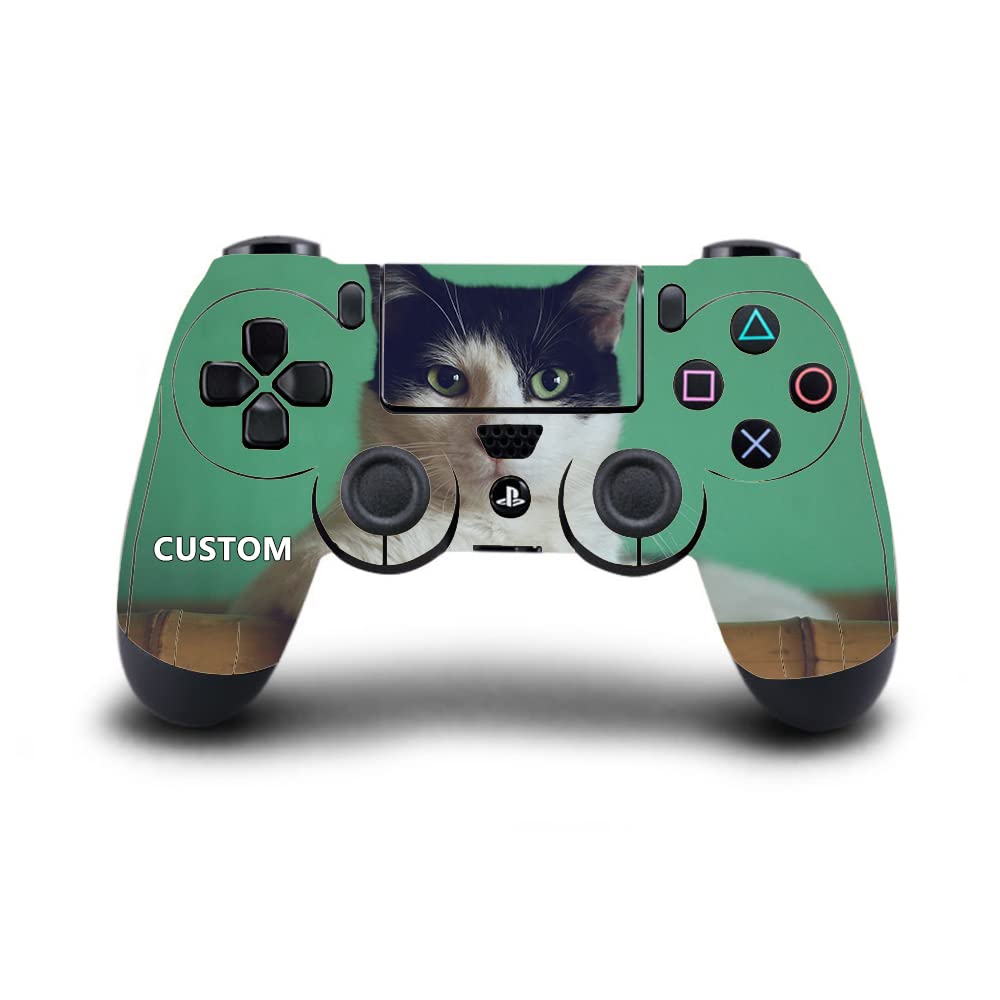 Custom Vinyl Skin Sticker Decal Cover for PS4 Controller with Your Own Personalized Photos or Game Screenshots