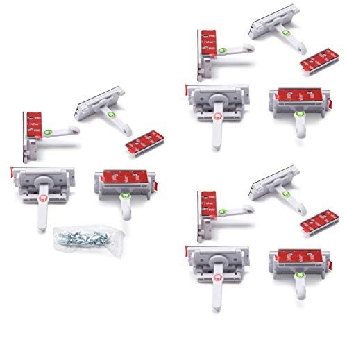 Safety 1st Adhesive Cabinet Latch, 12 Piece, One Size