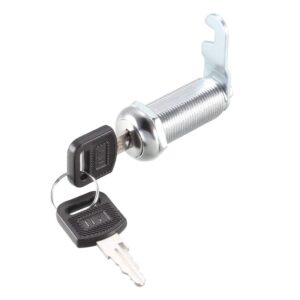 uxcell Cam Lock 1-1/2" Cylinder Long Cabinet Locks with No.1 Cam, Fits on 1-3/8" Max Thick Panel, Keyed Different 2Pcs