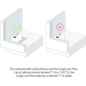 Yale Smart Cabinet Lock - Secure medicine, liquor, cleaning supply and other cabinets. Child proof. Magnet and key free access with your phone or Apple Watch