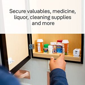 Yale Smart Cabinet Lock - Secure medicine, liquor, cleaning supply and other cabinets. Child proof. Magnet and key free access with your phone or Apple Watch