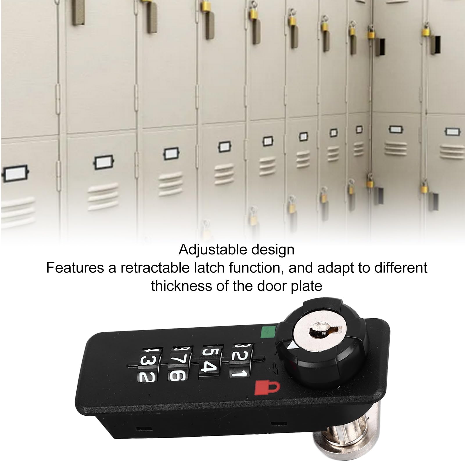 Cabinet Combination Lock Drawer Combination Lock Flexible Adjustable Key Opening File Cabinet Password Safety Lock for Shoe Cabinets