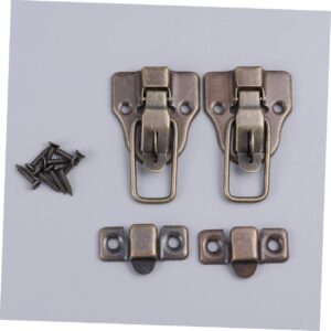 6 Pcs Box Alloy Latch Antique Wooden Lock Hook Locks