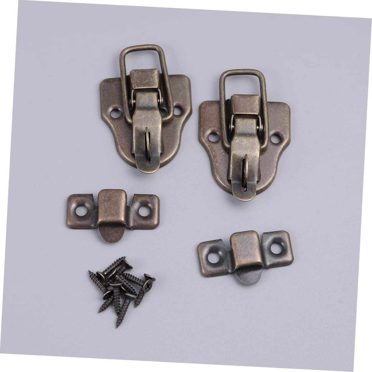 6 Pcs Box Alloy Latch Antique Wooden Lock Hook Locks