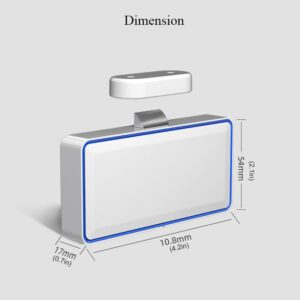Lancoon Keyless Cabinet Lock Set, Smart Electronic Hard Hidden No Drill RFID Card High Security Anti-theft for Wooden Bookcase Wardrobes Bed Lockers Office File Drawers Home Company Sauna