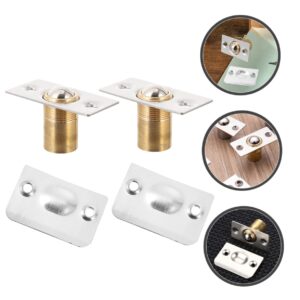 6 Pcs Stainless Steel Door Touch Beads Metal Ball Latches Door Ball Catch Ball Latches for Interior Door Adjustable Ball Latches Cabinet Ball Latches Closet Ball Catch Door Latches