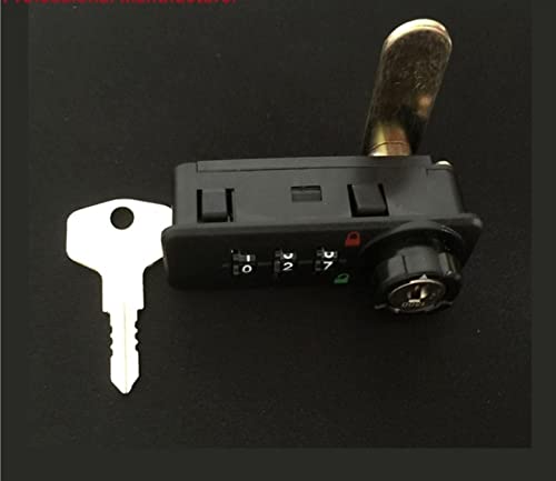 Combination Cabinet Cam Lock 3-4 Digit with Reset Key for Door Locker Office Drawer Jewelry Box MS514 1Pcs (Color : 4V Lock Backplane)