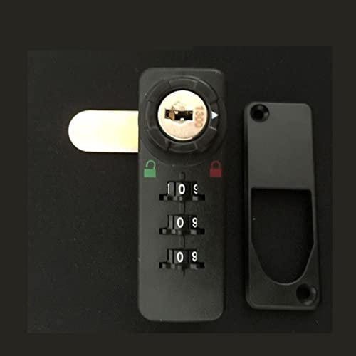 Combination Cabinet Cam Lock 3-4 Digit with Reset Key for Door Locker Office Drawer Jewelry Box MS514 1Pcs (Color : 4H Lock BackplaneKey)