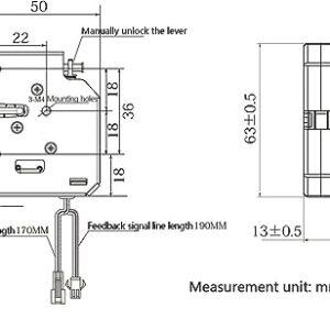 Small electromagnetic lock DC12V/2A cabinet door lock mini electric control lock vending machine electronic lock small door lock