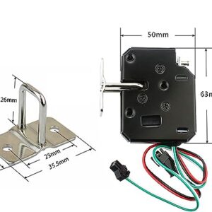 Small electromagnetic lock DC12V/2A cabinet door lock mini electric control lock vending machine electronic lock small door lock