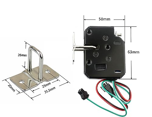 Small electromagnetic lock DC12V/2A cabinet door lock mini electric control lock vending machine electronic lock small door lock