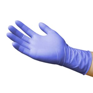 TRICARE MEDICAL Disposable Nitrile Exam Gloves, Latex-free, Powder-free, 4.3 Mil, Deep Blue, Box of 100, Medium