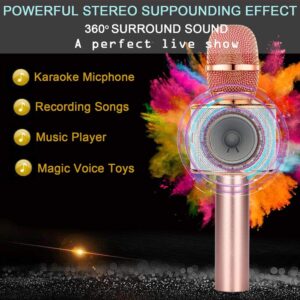 TRAELY Kids Karaoke Microphone age 5-10, Toys for 5 6 7 8 9 10 Year Old Girls, Little Girls Birthday Gifts