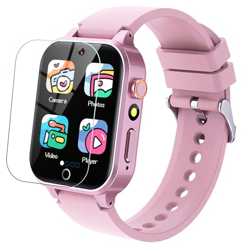 HD Touchscreen Smartwatch for Girls Ages 5-12 - With 26 Games, Video Camera, Music, Pedometer and More - Fun Educational Birthday Gift