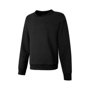 hanes girls ecosmart graphic sweatshirt pullover sweater, black, small us