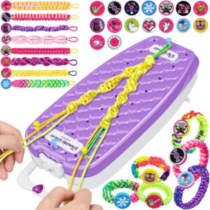 dpai friendship bracelet making kit for girls,diy arts and crafts toys,jewelry string maker kit,the best birthday gifts ideas for girls 6 7 8 9 10 11 12+ years old（purple）