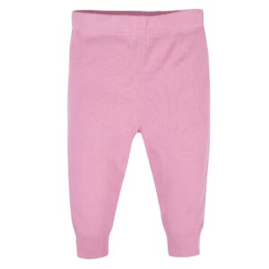 Gerber Baby Girls Multi-Pack Active Pants Set, pink/black/gray, 12 Months