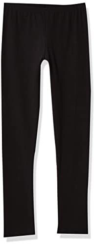 Hanes Little Girls' Leggings (Pack of 3), Ebony, Small