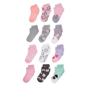 cherokee little girls 12 pack shorty socks