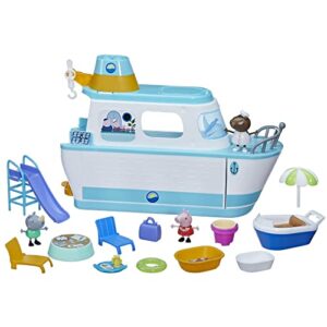 Peppa Pig Cruise Ship, Multilevel Playset with 17 Pieces, Preschool Toys for 3 Year Old Girls and Boys and Up