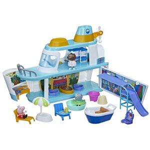 Peppa Pig Cruise Ship, Multilevel Playset with 17 Pieces, Preschool Toys for 3 Year Old Girls and Boys and Up