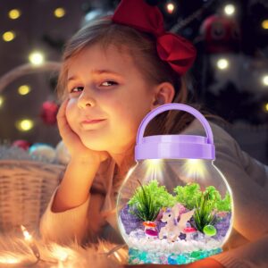 Light-Up Terrarium Kit for Kids, Gifts for Girls, DIY Toys Crafts Kits for Girl Age 4 5 6 7 8-12 Year Old Birthday Gifts