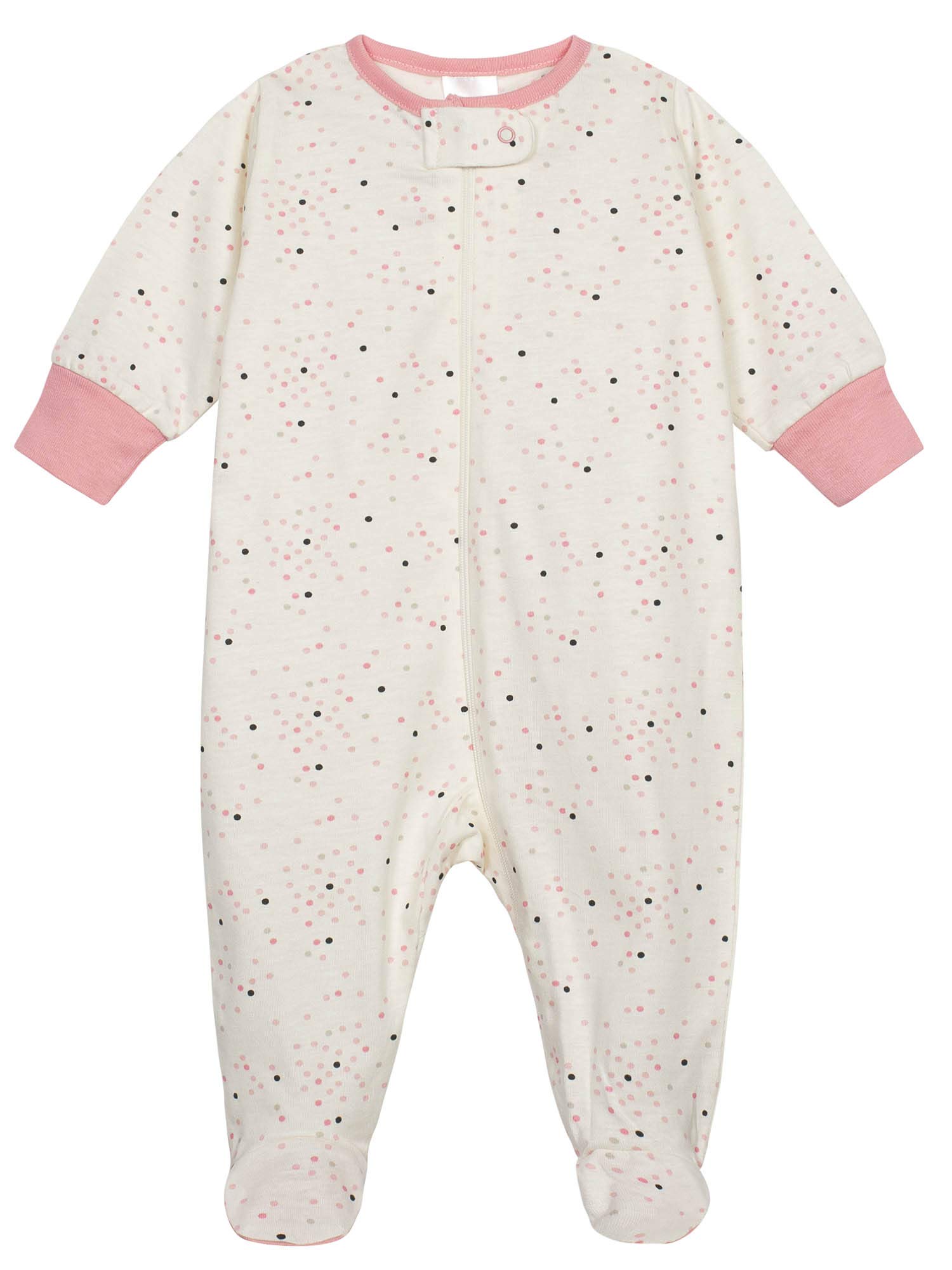 Onesies Brand Baby Girls' 4-Pack Sleep 'N Play Footies Multi Pack, Bunny Pink, 0-3 Months