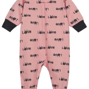 Onesies Brand Baby Girls' 4-Pack Sleep 'N Play Footies Multi Pack, Bunny Pink, 0-3 Months