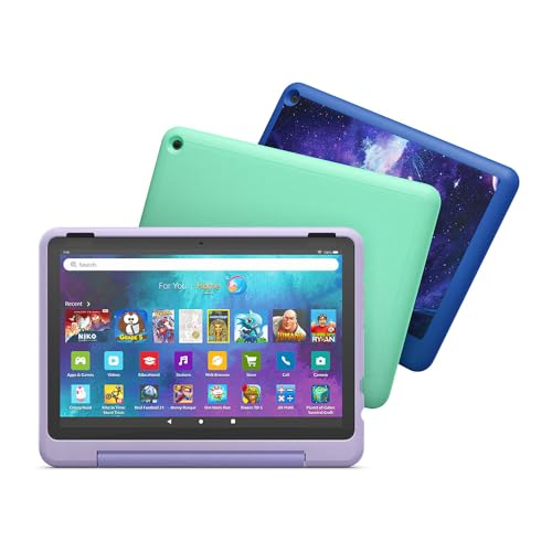 Amazon Kid-Friendly Case for Fire HD 10 tablet (Only compatible with 13th generation tablet, 2023 release) - Happy Day