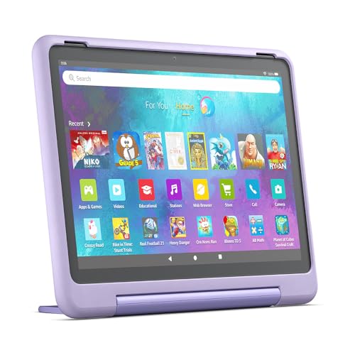 Amazon Kid-Friendly Case for Fire HD 10 tablet (Only compatible with 13th generation tablet, 2023 release) - Happy Day