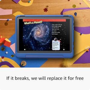 Amazon Fire HD 10 Kids Pro tablet- 2023, ages 6-12 | Bright 10.1" HD screen | Slim case for older kids, ad-free content, parental controls, 13-hr battery, 32 GB, Happy Day