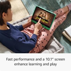 Amazon Fire HD 10 Kids Pro tablet- 2023, ages 6-12 | Bright 10.1" HD screen | Slim case for older kids, ad-free content, parental controls, 13-hr battery, 32 GB, Happy Day