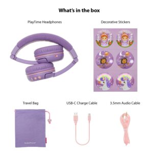 Made for Amazon Bluetooth Kids Headphones Age (3-7) | Purple