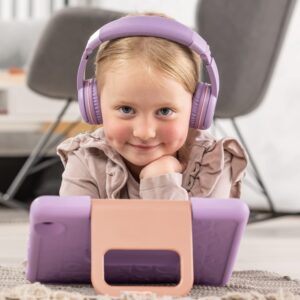 Made for Amazon Bluetooth Kids Headphones Age (3-7) | Purple