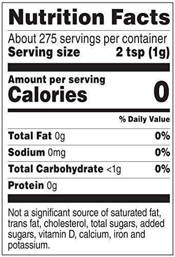 Amazon Brand - Happy Belly Granulated Zero Calorie Stevia Sweetener Packet, 9.7 ounce (Pack of 1)