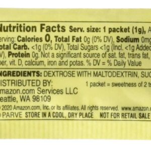 Amazon Brand - Happy Belly Zero Calorie Yellow Sucralose Sweetener Powder Packet, 1000 count (Previously Sugarly Sweet), 2.2 pound (Pack of 1)