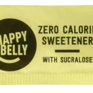 Amazon Brand - Happy Belly Zero Calorie Yellow Sucralose Sweetener Powder Packet, 1000 count (Previously Sugarly Sweet), 2.2 pound (Pack of 1)