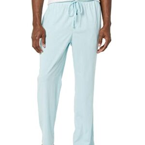 Amazon Essentials Men's Knit Pajama Pant, Light Blue, Large