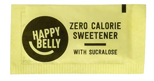 Amazon Brand - Happy Belly Zero Calorie Yellow Sucralose Sweetener Powder, 400 Packets, 14.1 ounce (Pack of 1)