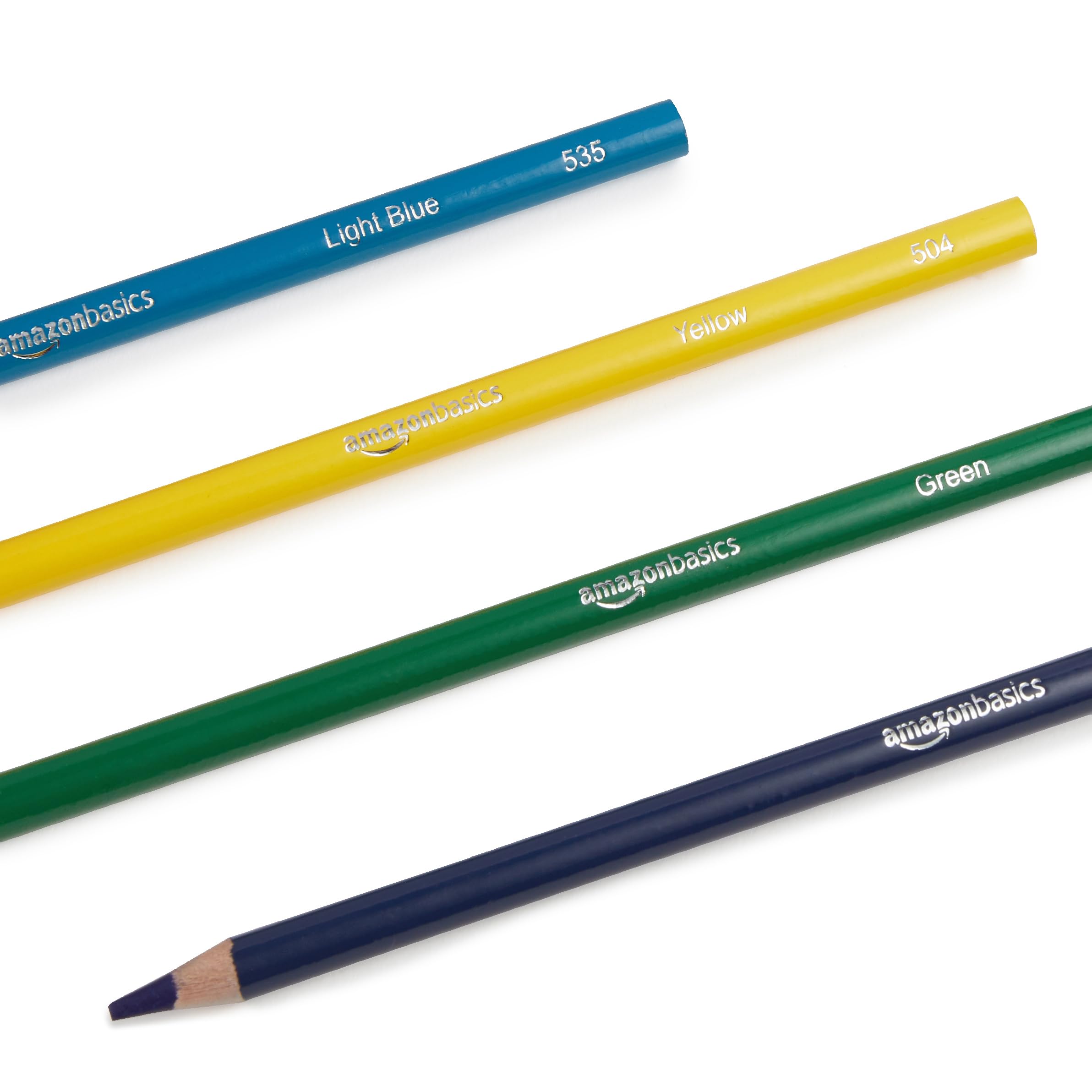 Amazon Basics - Premium Colored Pencils, Soft Core, 72 Count (Pack of 1), Multicolor