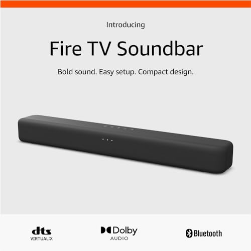 Amazon Fire TV Soundbar, 2.0 speaker with DTS Virtual:X and Dolby Audio, Bluetooth connectivity