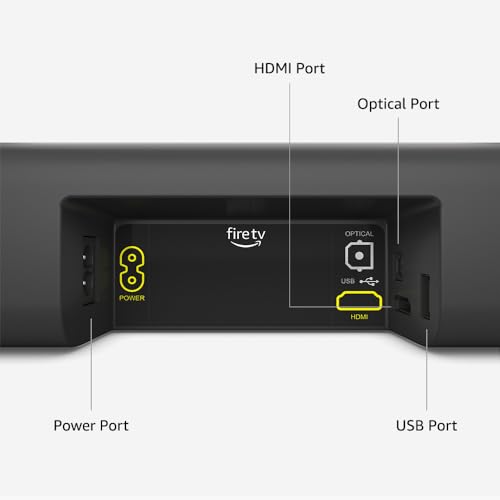 Amazon Fire TV Soundbar, 2.0 speaker with DTS Virtual:X and Dolby Audio, Bluetooth connectivity