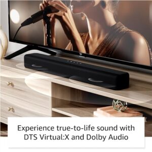 Amazon Fire TV Soundbar, 2.0 speaker with DTS Virtual:X and Dolby Audio, Bluetooth connectivity