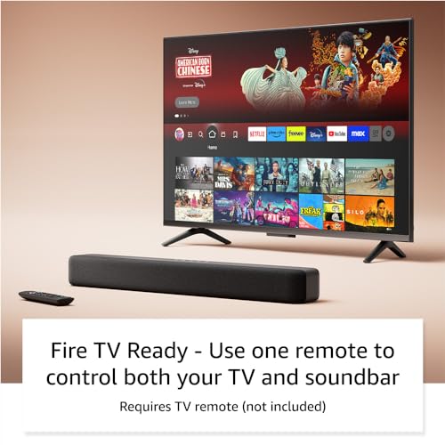 Amazon Fire TV Soundbar, 2.0 speaker with DTS Virtual:X and Dolby Audio, Bluetooth connectivity