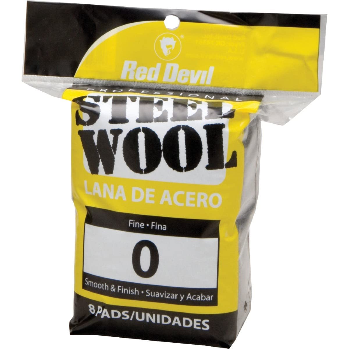 Red Devil 0323 Steel Wool, 0 Fine (Pack of 8), Gray