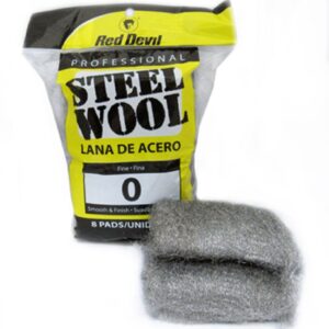 Red Devil 0323 Steel Wool, 0 Fine (Pack of 8), Gray