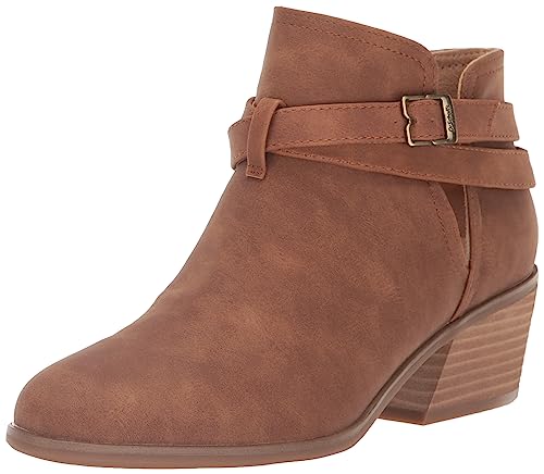 Dr. Scholl's Shoes Women's Literally Ankle Bootie Honey Brown Smooth 10 M