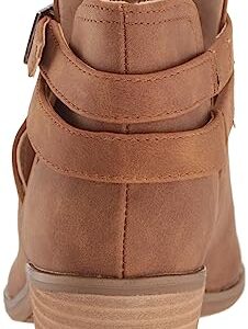 Dr. Scholl's Shoes Women's Literally Ankle Bootie Honey Brown Smooth 10 M