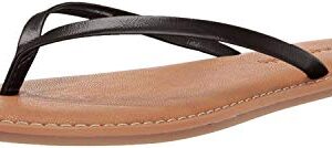 Amazon Essentials Women's Thong Sandal, Black, 10